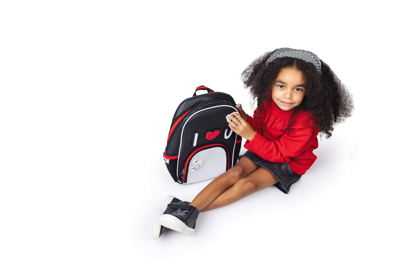 Little Starter Backpack Red Classic with Nimix Heart Set