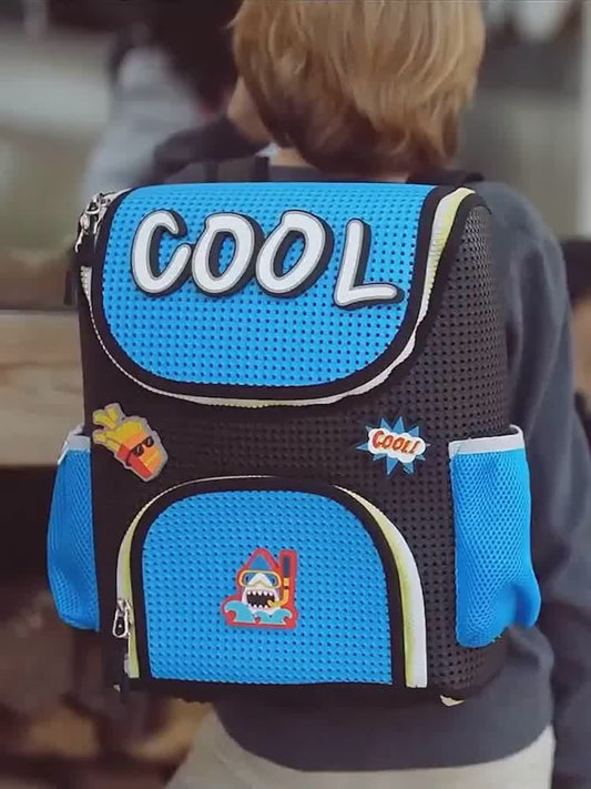 Little Starter Backpack Checkered Brick with Nimix Paris Set
