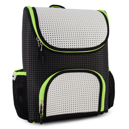Student Backpack Neon Lime with Champ-red Set